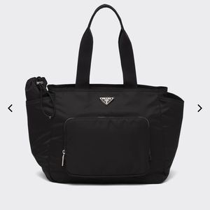 Prada Nylon Black Diaper Baby Bag